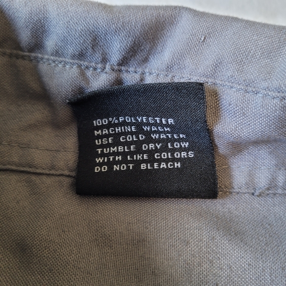 YAGO Men's Casual Short Sleeve Button Up Shirt Slate Gray XL Work Shirt Mechanic - Picture 5 of 6